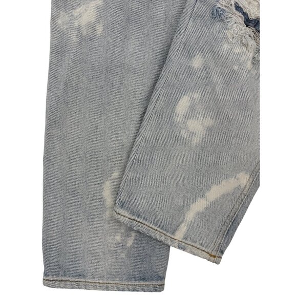 Urban Outfitters BDG Grunge 90s Ripped Distressed High Rise Straight Denim Jeans - Picture 15 of 16